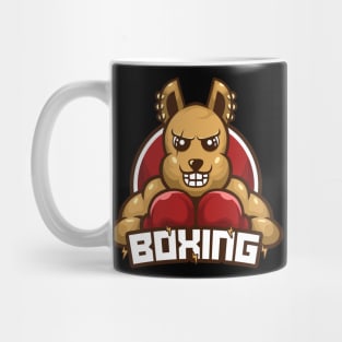 Boxing funny kangaroo cartoon Mug